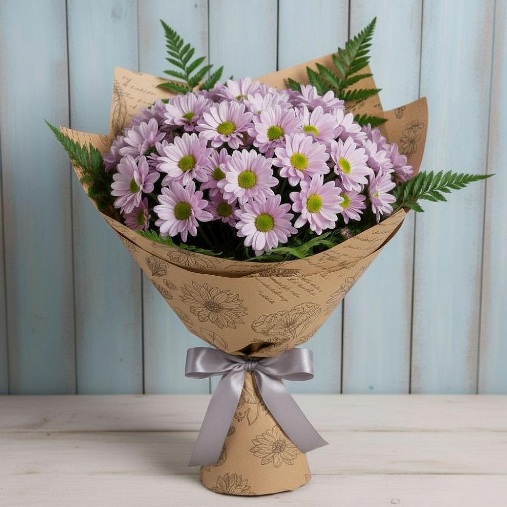 Букет цветов из: Хризантемы в Сеченово