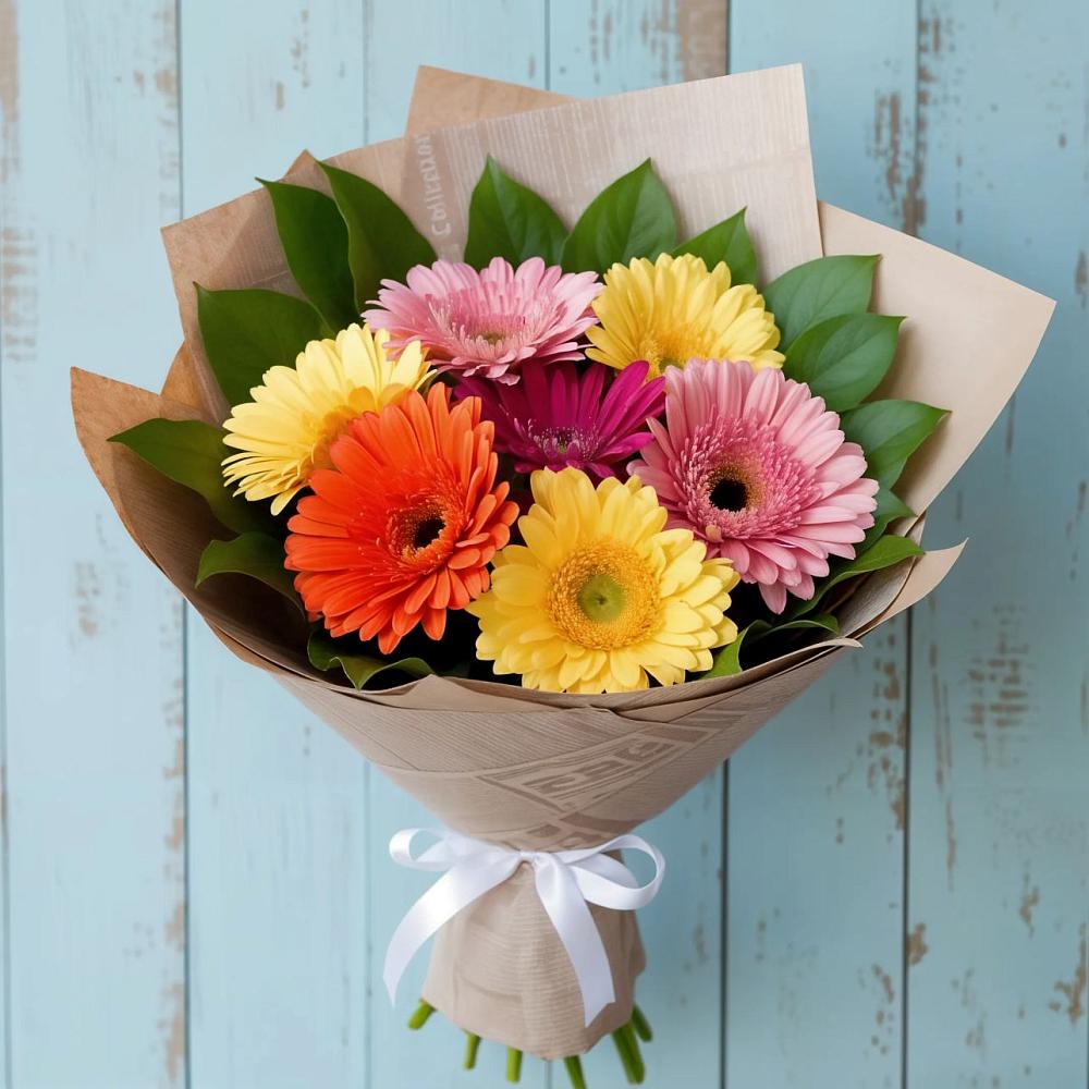Букет цветов из: Герберы в Сеченово