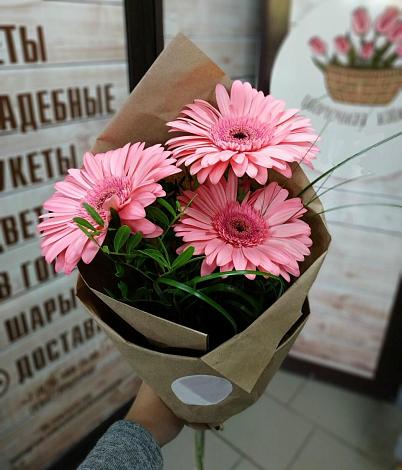 Букет цветов из: Герберы в Сеченово