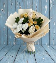 Букет цветов из:  Розы и Хризантемы в Сеченово