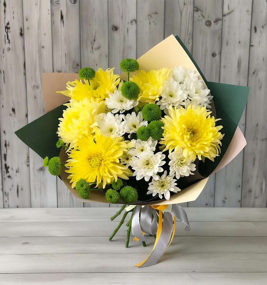 Букет цветов из: Хризантемы в Сеченово