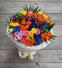 Букет цветов из:  Розы и Хризантемы в Сеченово