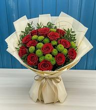 Букет цветов из:  Розы и Хризантемы #REPLACE_PRED# Сеченово